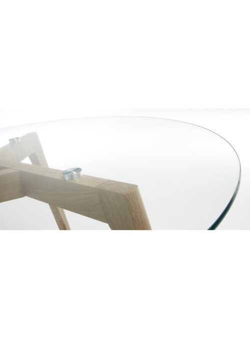 Mueble de madera y vidrio