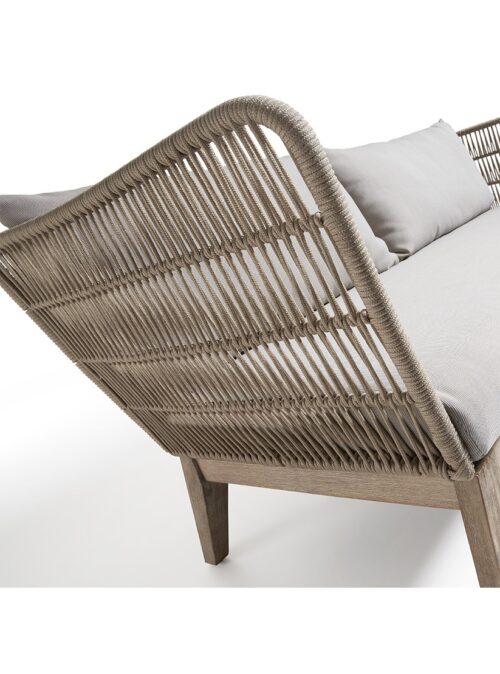 sofa con madera color gris