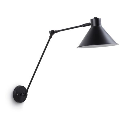 lampara de pared moderna de color negro