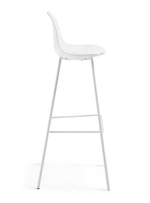 silla con patas largas de color blanco