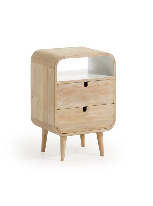 mueble de madera con gavetas y diseño moderno