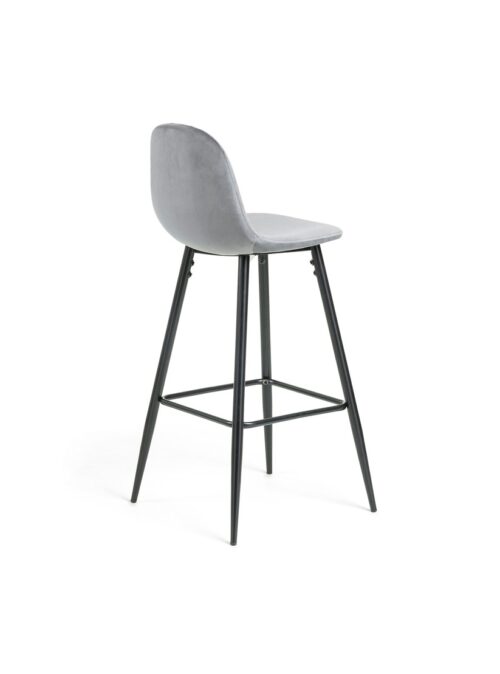 silla de color gris alta