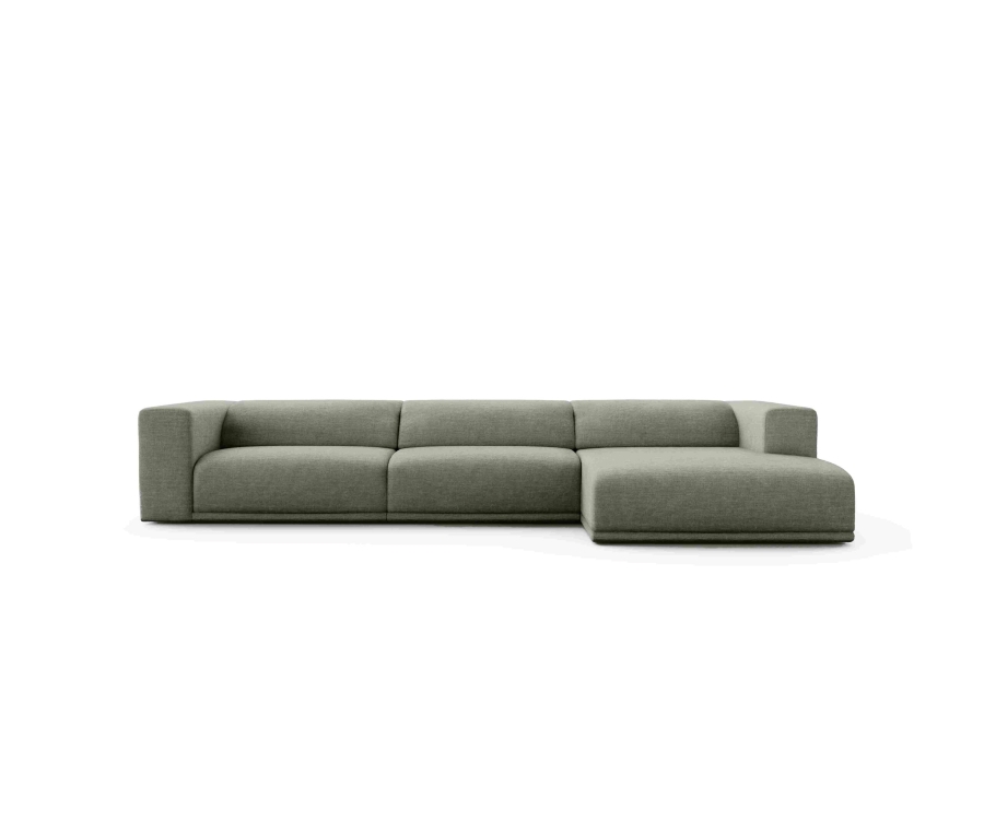 amplio sofa color gris